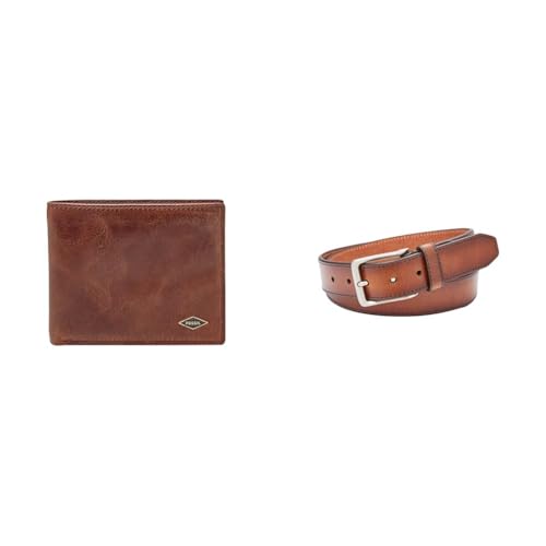 Portefeuille cuir Fossil homme Ryan et ceinture Griffin en coffret premium