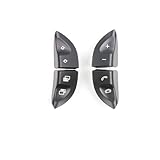2PC Steering Wheel Control Switch Button Kit Replacement Fit for Mercedes-Benz W220 S430 S500 S600 CL500 CL600 (Black)