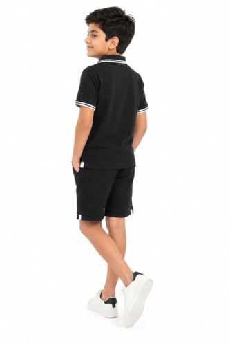 Image of Cotton Polo T-Shirt for Kids Boys Girls Half Sleeve, Regular Fit Tees for Boys Collared Casual Tshirts | Soft & Breathable Biowash Fabric | Half Sleeve