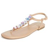 JustFab Women's Clear Chunky High Heel Sandals - Hanna