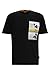 Produktbild BOSS Herren TeeMotor Relaxed-Fit T-Shirt aus Baumwolle mit Motorrad-Print Schwarz M