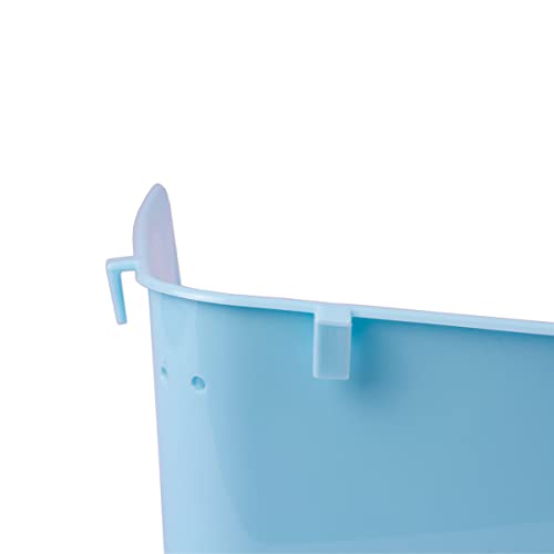 Banheiro Triangular Grande Para Coelho Mundo Roedor - AZUL