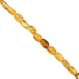 Chakra: Solarplexus Citrin Kristall Perlen – 10–15 mm Trommelstein