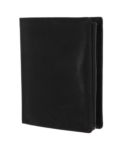 MUSTANG Udine portefeuille homme noir petit format porte-cartes