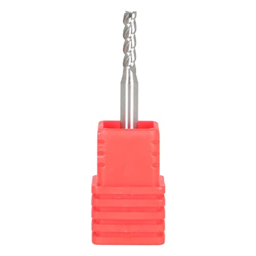 Image of 3 /32 Inch Blade Diameter 4 Flute Carbide End Mill 3 /8 Inch Cutting Length x 1-1 /2 Inch Overall Length x 1 /8 Inch Shank Diameter Suitable for Aluminum Cutting Nonferrous Metals Up Cutting 5 Pieces