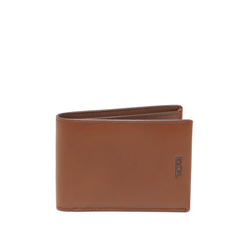 TUMI - Nassau Slim Single Billfold Wallet - Card Holder Wallet for Men & Women - RFID Wallet Protection - Nappa Leather Material - Cognac