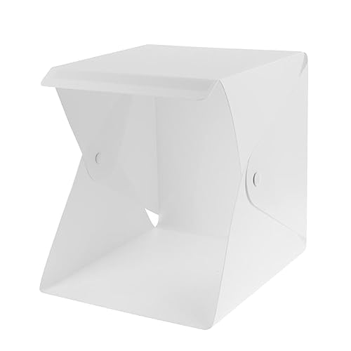Balacoo Led Light Box for Photography 20cm Portable Folding Box 2 Colors for Product Display and Artistic Advertising