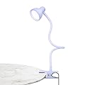 LiFMIRA Clip on Lamp USB Reading Light, 3 Color Modes, 10 Brightness Dimmable, Flexible Gooseneck Desk Lamp with Clamp, Eye Care Clip on Light for Bed Headboard Desk Home Dorm