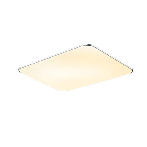 Preisvergleich Produktbild 64W Warmweiß LED Deckenleuchte Modern Deckenlampe Ultraslim Schlafzimmer Küche Flur Wohnzimmer Lampe Wandleuchte Energie Sparen Licht Silber