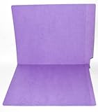 14 pt Colored END TAB Folder, Some Colors, Letter Size, Reinforced, no Fasteners, 20% Heavier, Durable, Boxes of 50 (Lavender)