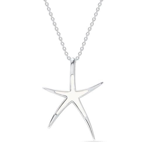 Image of TRUESILVER ACPL 925 Sterling Silver Pendant Necklace for Women | Elegant Charm Necklace | Contemporary Statement Jewelry | Birthday Anniversary Gift