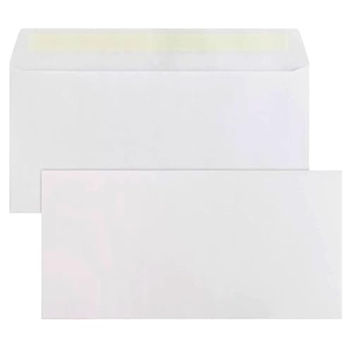 200 No.6-3/4 White Envelopes Gummed Seal Secure Postal Mailer 3-5/8 X 6-1/2in Gummed #6 3/4 Standard Business Envelopes 200pc Mailer Mail Plain Post Postcard Gummed Seal Flap Windowless No Tint