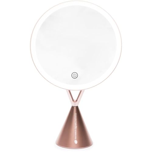 Miroir de Maquillage Lumineux HD avec grossissement 1x et 5X