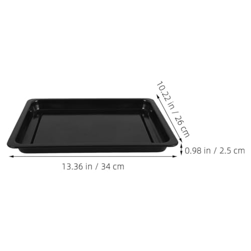 Plaque à pâtisserie en émail noir rectangulaire finition haut de gamme