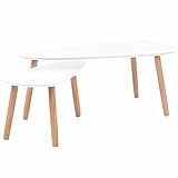 Serán un gran aporte para tu sala de estar o tu salón.Hecho de madera maciza de pino, este juego de mesas de centro es fuerte y robusto