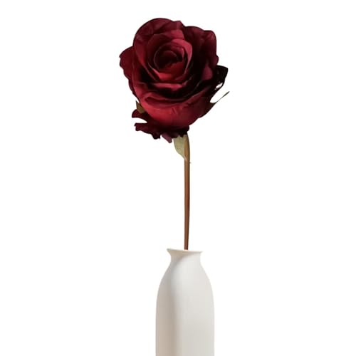 Genérico Rosas Falsas para Interior | Plantas Falsas Realistas Decoración Exterior - Plantas Resistentes al Descoloramiento, Decoración de Jardín para, Hoteles, Banquetes de Bodas, Mesas de Hogar