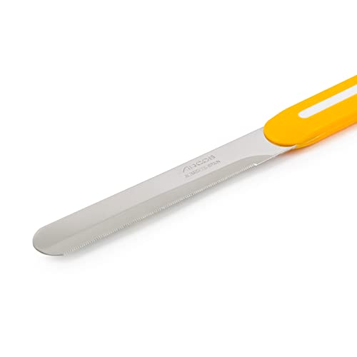 Miniatura 9 de Arcos Juego Cuchillos Paring 3 Piezas Acero Inoxidable. Cuchillos Cocina Coloridos Para Pelar Frutas Y Verduras. Mango Ergonómico Polipropileno. Serie B-Line. Color Naranja, Rojo Y Verde.