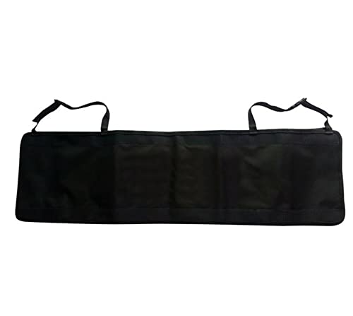 Image of House of Quirk Trunk Storage Organizer Car Travel Storage Bag 4 Compartment Multi Pocket Car Trunk Organizer Car Holders for SUV,Truck,Auto,Minivan (Black, Oxford Fabric), Clothing