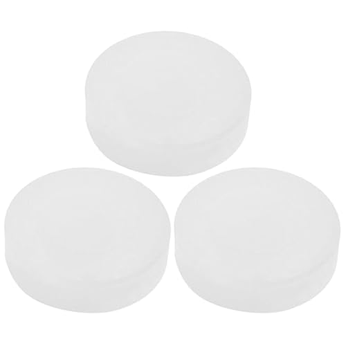 ROMISBABA 3個 ゲーム練習 アイスホッケー トレーニングホッケーパック PVC Beige