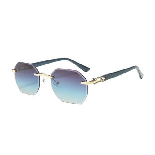 Trendy Sunglasses for Women Men Rectangular Gradient(6)