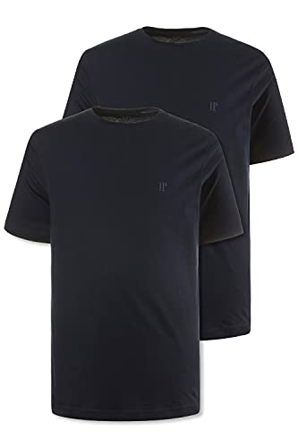 JP 1880 Herren T-shirts, 2er-pack, Dunkel Marine, 4XL EU