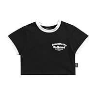 【BADBLOOD】スクリプト ロゴ スリム Tシャツ 全3色 Amazon.co.jp: 韓国のニッチ badblood ショートスリーブ エン