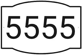 Work House Signs Custom House Number Sign Horizontal White & Black 10x6.75