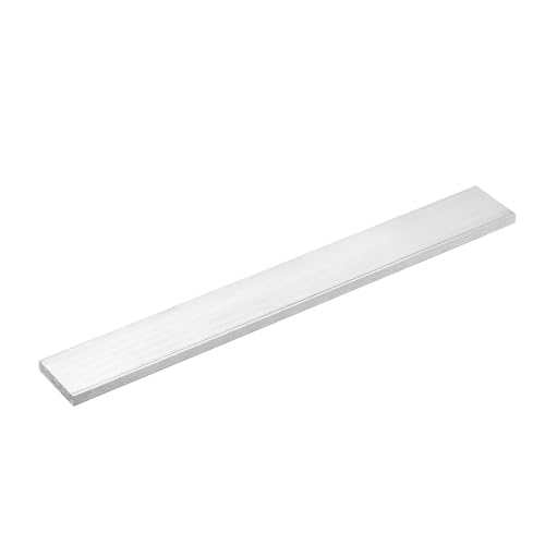 Image of uxcell Square Aluminum Flat Bar, 1 /4 inch Thick 1.2 inch Width 10 inch Length Square Aluminum Bar 6061 Aluminum Flat Plate, 6 x 30 x 254mm T6511 Solid New Mill Stock for Industrial Building