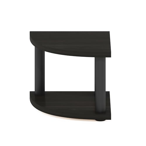 Image of Furinno Turn-N-Tube Kitchen Countertop Organizer, 2-Tier Corner Countertop Organizer Shelf, Corner Shelf, for Kitchen, Pantry, Organizers and Storage, Espresso
