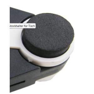 Pflegehome24® Stockhalter Gehstockhalter für Tisch für alle Gehstöcke oder Krücken