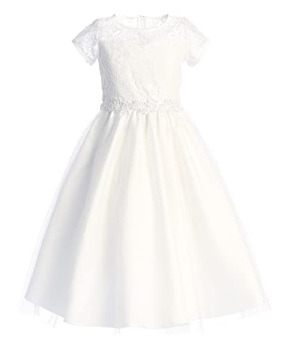 Made in USA - White Holy First Communion Dresses for Girls 7-16 - Vestidos de Primera Comunion para Niñas
