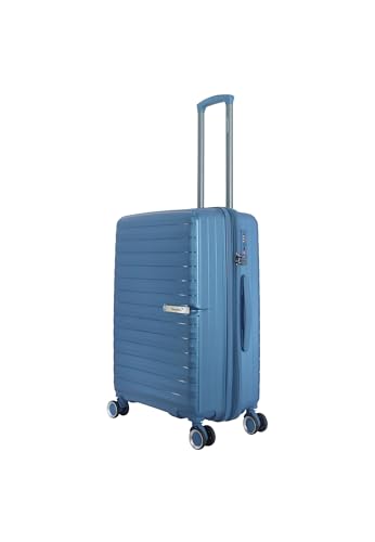 Resort Suitcase/Luggage/Trolley 65 cm - 8 Wheels Blue2