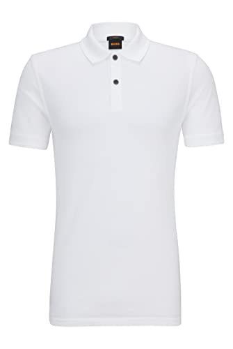 BOSS Herren Prime Polohemd, White100, XXL EU – Ansicht 1