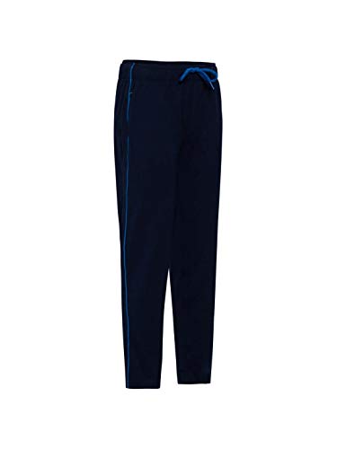 Image of Jockey AB13 Boys Super Combed Cotton Rich Graphic Printed Trackpants with Contrast Side Piping