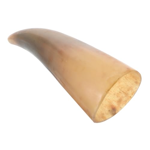 PRETYZOOM Jarrón De Flores con Cuerno Natural De Toro Decoración Mural Vintage para Salón Dormitorio y Oficina Soporte Ornamentado para Flores Artesanía De Cuerno Auténtico