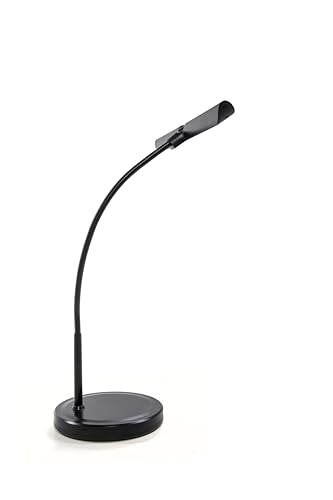 Juan Miguel Navarrez Pianolampe - Schwarz - 18 LED warm-wei&szlig; - Flexibler Schwanenhals - USB Slot - Kapazitiver Einschalter