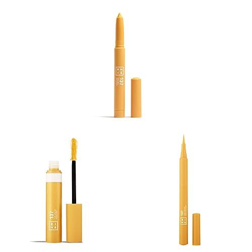 Eyeliner Jaune et Stick d'ombres paupières 137 Cruelty Free de 3INA