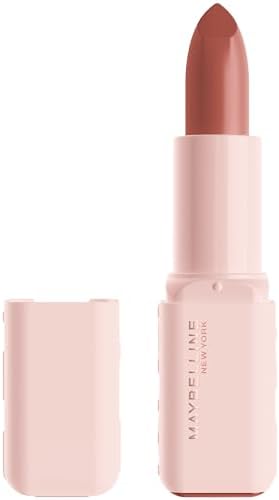 MAYBELLINE Serum Lipstick, Hydrating Lip Makeup with 8HRs of Lip Plumping Moisture with Hyaluronic Acid + Oil Blend, Upstate (Light Cool Brown Satin)