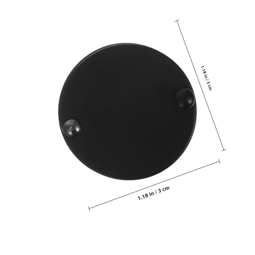 Kisangel Mirilla de Puerta de Cobre 16mm con Cubierta de Privacidad Rotativa Negra, 2 piezas miniatura 2