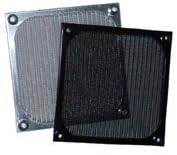 120mm Aluminum Fan Filter Grill Black