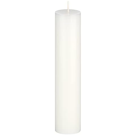 MEGA CANDLES Unscented White Pillar Candle Cover