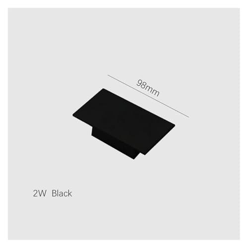 Lámpara de pared LED interior negra para iluminar el dormitorio y el salón 2