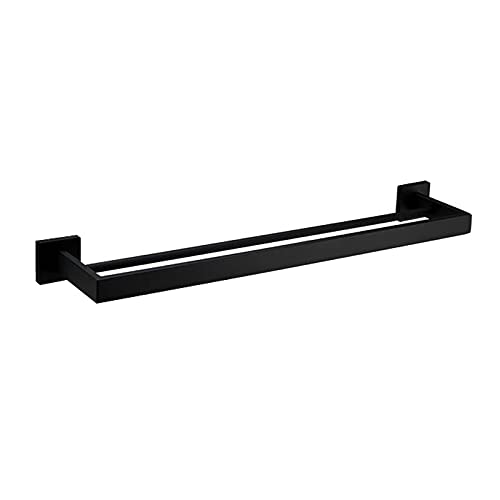 Double rail porte-serviette de salle de bain pour organiser les affaires de toute la famille