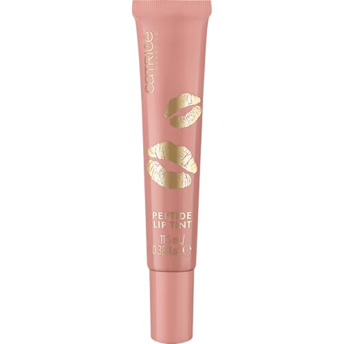 Catrice KISS & GLOW Peptide Lip Tint, Lipgloss, Nr. C02, Nude, volumengebend, glänzend, vegan, ohne Parabene, ohne Mikroplastikpartikel, Nanopartikel frei, 1er Pack (11.5ml)