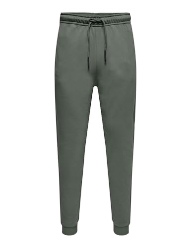 Pantalon de survêtement homme Only & Sons Onsceres Noos en coton noir
