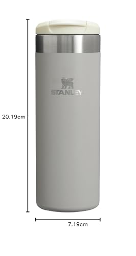 STANLEY AeroLight Transit Bottle, Vacuum Insulated Tumbler for Coffee Tea and Drinks with Ultra-Light Stainless Steel, 16 Oz, Ash - Image 3