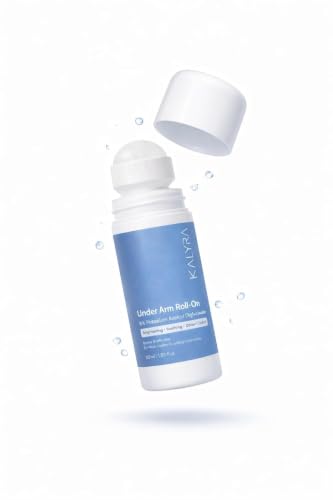 Image of KALYRE Under Arm Roll-On for Dark Underarms | 5% Potassium Azeloyl Diglycinate (PAD) | Brightening, Odour Control & Skin Soothing | Alcohol-Free Deodorant Roll-On | Reduces Underarm Pigmentation | 50ml (pack of 1)