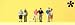 Preiser 79209 Pedestrians Couples & Dog Package(6) N Model Figure