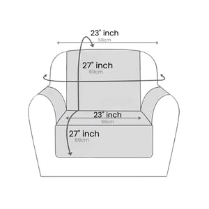 Image of Sky Blue 5 Seater Sofa Cover (3+1+1) with Complete Cover Set - Soft Stretch Fabric, Couch Protector Heavy Fabric Sofa Slip Protector (Coffee Brown)
