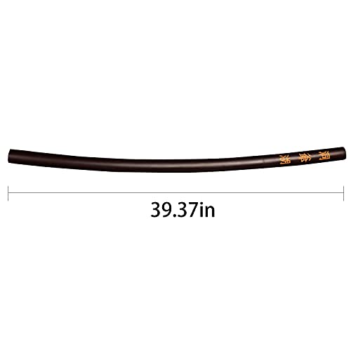 Kljhld Metal Training Sword Katana Practice Sword Toyako Red Curved Section 39 Inches #TOP1